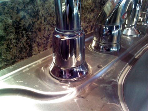 moen kitchen faucet leaking from base of spout|Kitchen Faucet: Leak Around the Base of the Spout ...